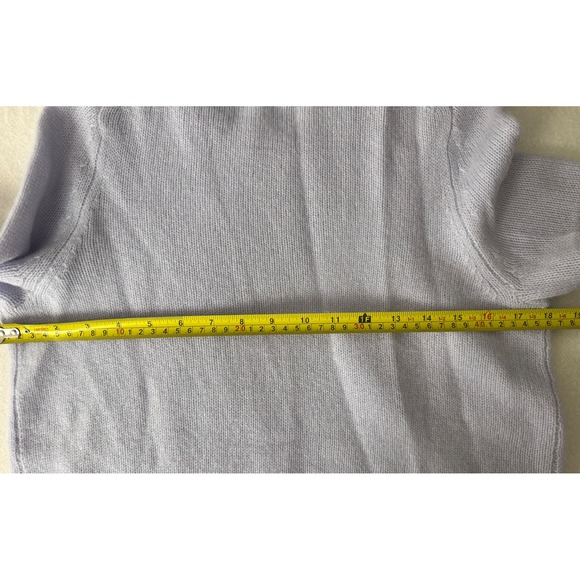 C by Bloomingdale's Womens cashmere‎ Sweater Crewneck SERENITY BLUE COLOR  Small - Picture 5 of 7